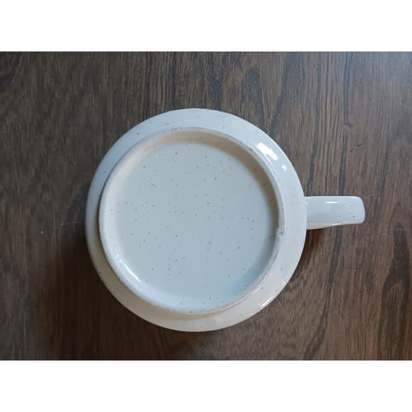 Vtg Daisies Butterfly Wide Mouth Mug - Picture 4 of 5